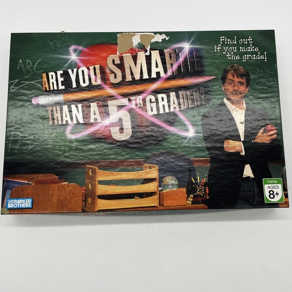 Parker Brothers Are You Smarter Than A 5th Grader Board Game Complete Ages 8+ - Picture 1 of 5